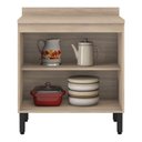 Ver imagem 3 de Balcão de Cozinha Firenze 2 Portas 80 Cm Avena Grafito - Demóbile