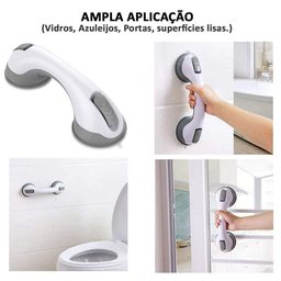 Barra Alça De Apoio Multiuso C Ventosa 2 Und Acessibilidade - 13