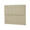 Cabeceira Estofada Americana Premium 160cm em Veludo Bege - 2