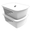 Ver imagem 5 de Cesto Caixa Organizadora Grande com Tampa Aberturas Soprano:branco