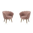 Ver imagem 1 de Kit 2 Poltronas Pétala Sued Rose
