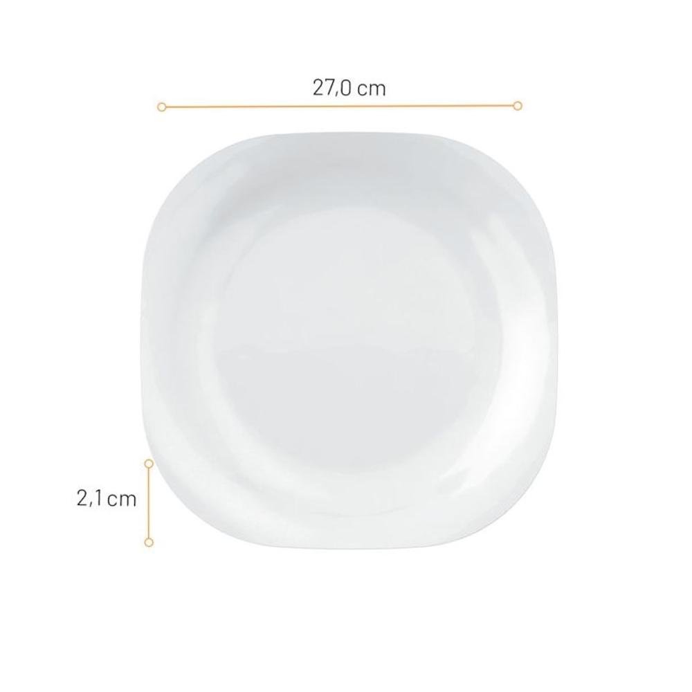 Ver imagem 4 de Prato Opaline Plaza Raso Duralex 27cm Nadir Figueiredo
