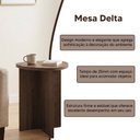 Ver imagem 2 de Mesa de Apoio Elegante para Sala de Estar com Estilo Contemporaneo Marrom Delta