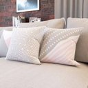 Ver imagem 4 de Capas de Almofadas Rosa e Cinza Geométricas e Decorativas Escandinavo para Sofá 40x40 - Novadecora