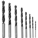 Ver imagem 1 de Jogo de Brocas para Madeira Três Pontas 8 Peças 3 a 10mm Worker