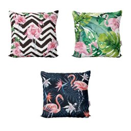 Capas de Almofadas Flamingos Decorativas , Coloridas e Geométricas Para Sofá 40x40 - Novadecora - 1
