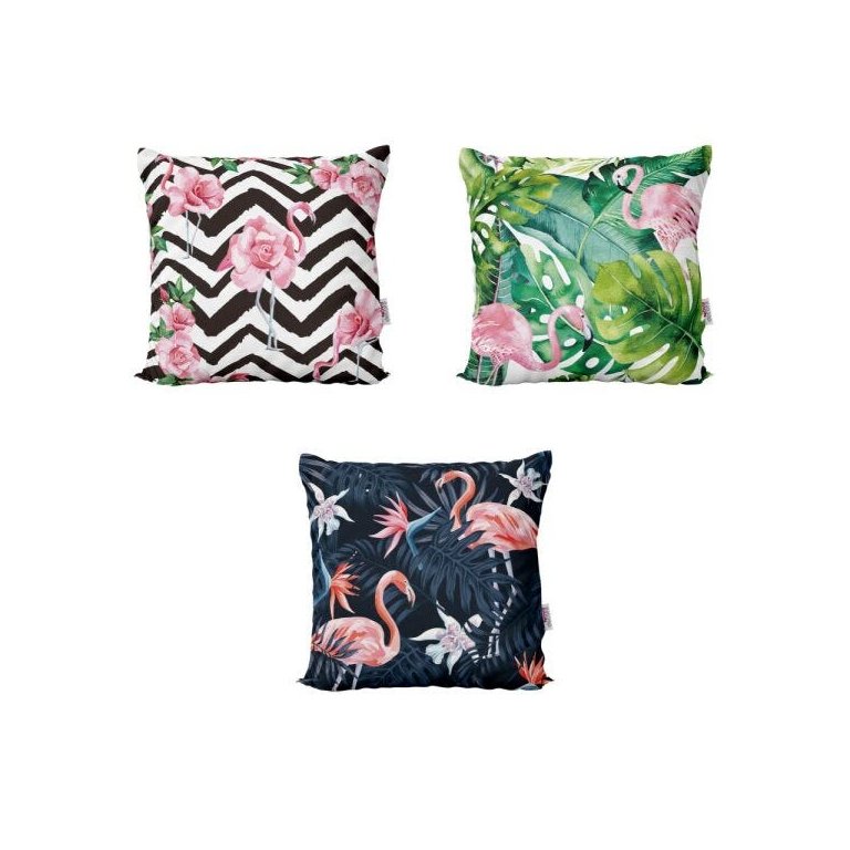Capas de Almofadas Flamingos Decorativas , Coloridas e Geométricas Para Sofá 40x40 - Novadecora Capas de Almofadas Flamingos Decorativas , Coloridas e Geométricas Para Sofá 40x40 - Novadecora