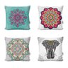 Capas de Almofadas Mandalas Decorativas e Coloridas Geométricas Para Sofá 40x40 - Novadecora - 1