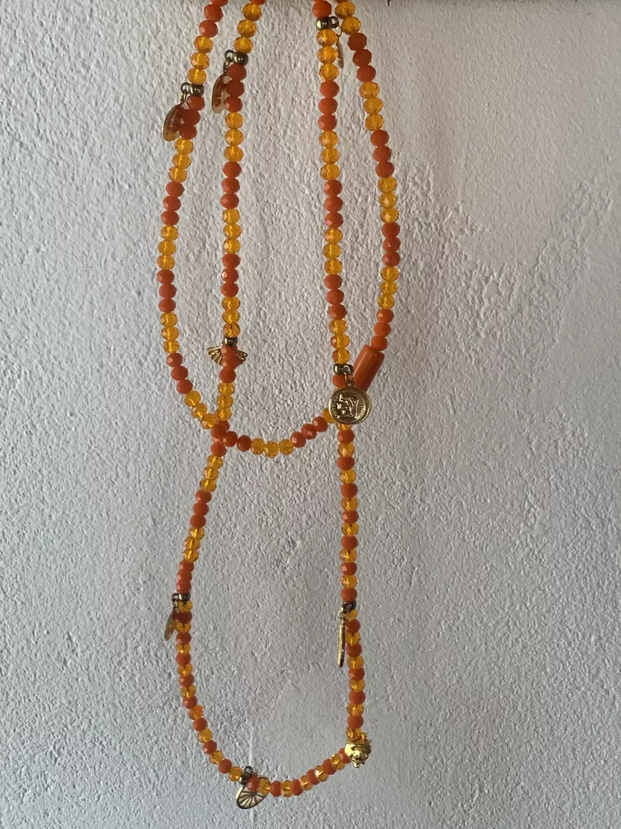 Ver imagem 5 de Guia Cigana Oriente Cristal Laranja Prosperidade 8 Mm 60 Cm