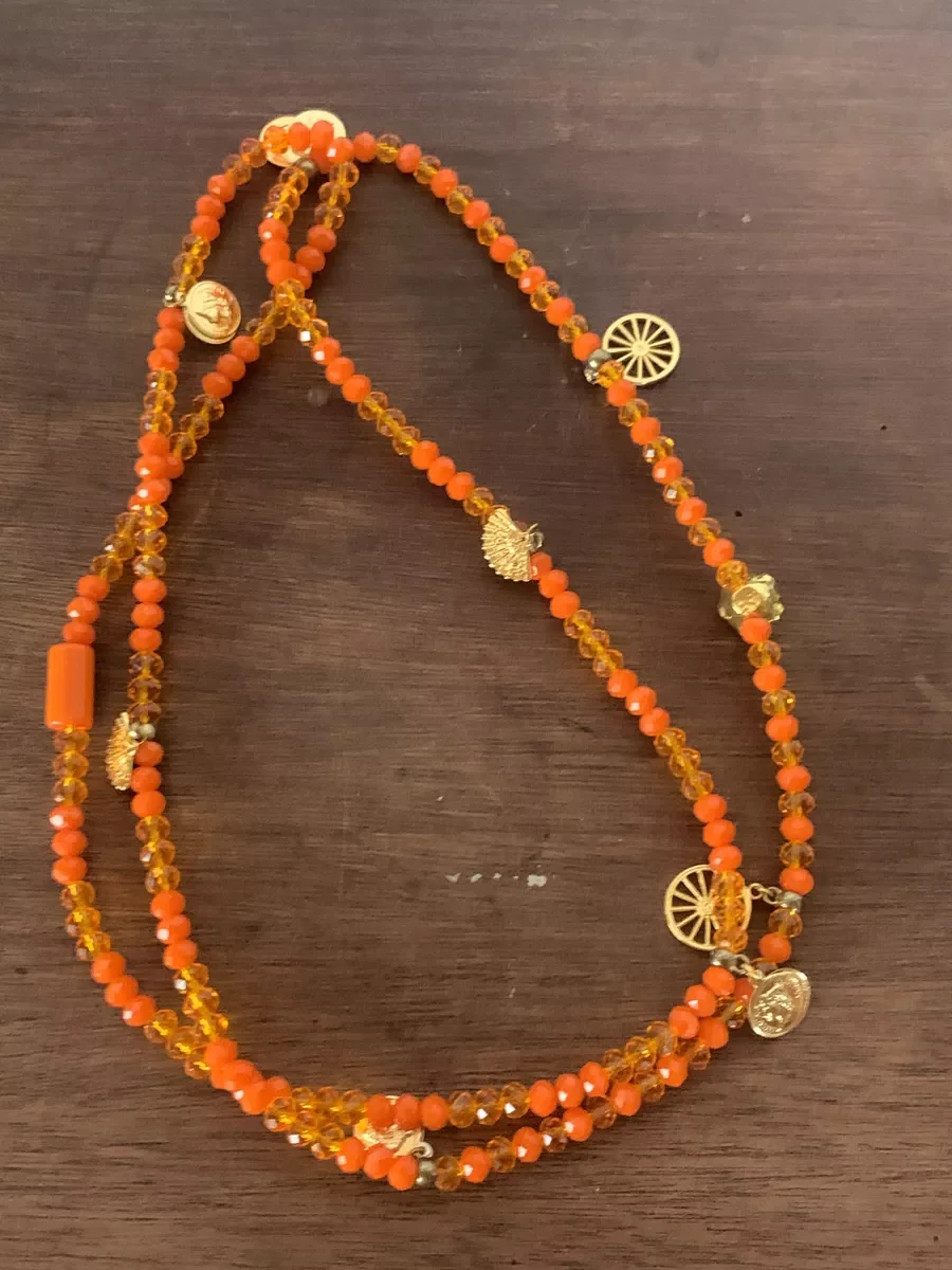Ver imagem 6 de Guia Cigana Oriente Cristal Laranja Prosperidade 8 Mm 60 Cm
