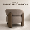 Ver imagem 6 de Poltrona Moderna Orgânica em Veludo Premium com Courino Confortável Anatômica Linha Premium Sala Qua