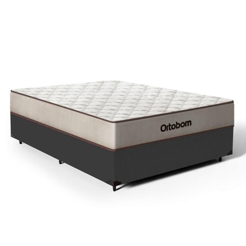 Cama Box com Colchão de Espuma D60 Ortobom Double Face Force Dream Casal 138cm