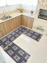 Ver imagem 1 de Kit 3 Peças Jogo Cozinha Passadeira Manta Vinilico Laminado Marmorizado