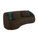 Ver imagem 1 de Sofá 3 Lugares para Sala Living Olimpo 288 Cm M03 Veludo Marrom Lyam Decor