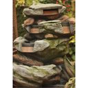 Ver imagem 4 de Fonte de Água Pedra Decorativa Cascata Grande Led Jardim