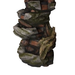 Fonte de Água Pedra Decorativa Cascata Grande Led Jardim - 8
