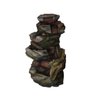 Fonte de Água Pedra Decorativa Cascata Grande Led Jardim - 7