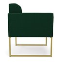 Ver imagem 6 de Poltrona Sala de Estar Industrial Dourado Elisa Bouclê Verde D03 - D'Rossi