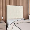 Ver imagem 2 de Cabeceira Solteiro 100 Cm com Frame Dalia Suede Bege Artte