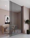 Ver imagem 1 de Brise (Breeze) Divisor de Ambientes Modular 274x6,5cm 01 Unid. - Preto Tx