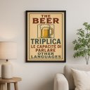Ver imagem 1 de Quadro Decorativo Engraçado Cerveja 24x18cm - com Vidro:moldura Preta