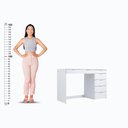 Ver imagem 6 de Mesa de Escritório Ditália 7 Gavetas com Cadeira Pe-90