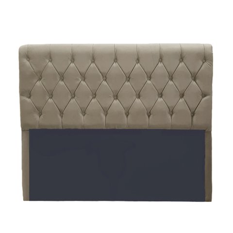 Cabeceira Lady 1,40 Suede Marfim - Bandiera Decor