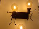Ver imagem 2 de Arandela Moderna Bonecos Metal Preto 2E27 PARIS LUZ