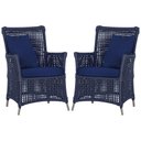 Ver imagem 1 de Poltronas Igapó Alumínio Pintura Fendi Corda Náutica E10 Azul