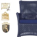 Ver imagem 6 de Poltronas Igapó Alumínio Pintura Fendi Corda Náutica E10 Azul