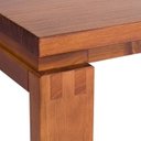 Ver imagem 5 de Mesa de Madeira Maciça 140cm Retangular com Bancos 4 Lugares Craft Marrom/Garapa
