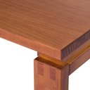 Ver imagem 4 de Mesa de Madeira Maciça 140cm Retangular com Bancos 4 Lugares Craft Marrom/Garapa