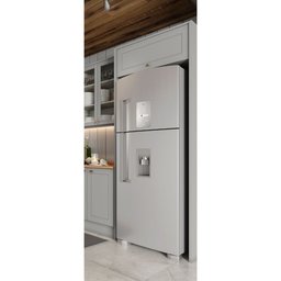 Fechamento para Geladeira Modulado com Armário 1 Porta Basculante Americana Henn - Cinza - 4