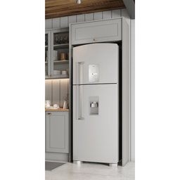 Fechamento para Geladeira Modulado com Armário 1 Porta Basculante Americana Henn - Cinza - 6