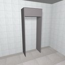 Ver imagem 3 de Fechamento para Geladeira Modulado com Armário 1 Porta Basculante Americana Henn - Cinza