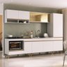 Cozinha Modulada Completa 287cm 5 Peças com Balcão para Cooktop Veneza Multimóveis Mp2271 Branco - 1