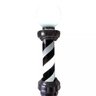 Barber pole 65cm Com Globo Gira e Acende Preto 220v - 2