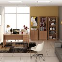 Ver imagem 3 de Conjunto para Escritório 4 Peças Amêndoa Tecnomobili