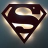 Luminária em MDF Superman led branco quente - BRANCO FRIO - 1