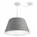 Ver imagem 3 de Lustre Pendente Cone com Desvio Md-4283 Cúpula 30/35x50cm Rustico Cinza - Bivolt