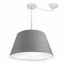 Ver imagem 1 de Lustre Pendente Cone com Desvio Md-4283 Cúpula 30/35x50cm Rustico Cinza - Bivolt