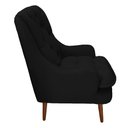 Ver imagem 2 de Kit 2 Poltronas Decorativas Lille Suede Preto - Dominic Decor
