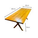 Ver mais imagens de Mesa para Área Externa com 2 Bancos Madeira Maciça 200cm Kit Churrasco Yescasa Mel