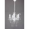Lustre Pendente Candelabro 5 Lâmpadas Branco (148) - 5