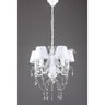 Lustre Pendente Candelabro 5 Lâmpadas Branco (148) - 6