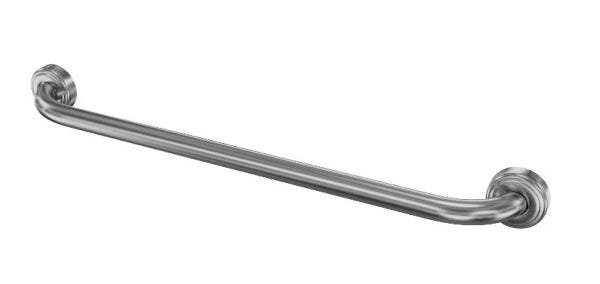 Barra alça de apoio para idoso Reta 80 cm em aço inox - Barracerta