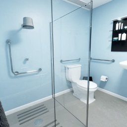 Barra alça de apoio para idoso Reta 40 cm em aço inox - Barracerta - 3