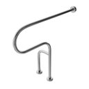 Ver imagem 1 de Barra de apoio fixa no piso e parede lado direito do vaso em aço inox - Barracerta