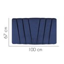 Ver imagem 2 de Painel Estofado Luxo Bélgica 100cm Solteiro para Cama Box Corino Azul Marinho - Gat Magazine