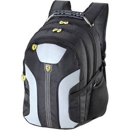 Mochila ferrari style 21 preta com cinza costas - Foroni - 1 Mochila ferrari style 21 preta com cinza costas - Foroni - 1